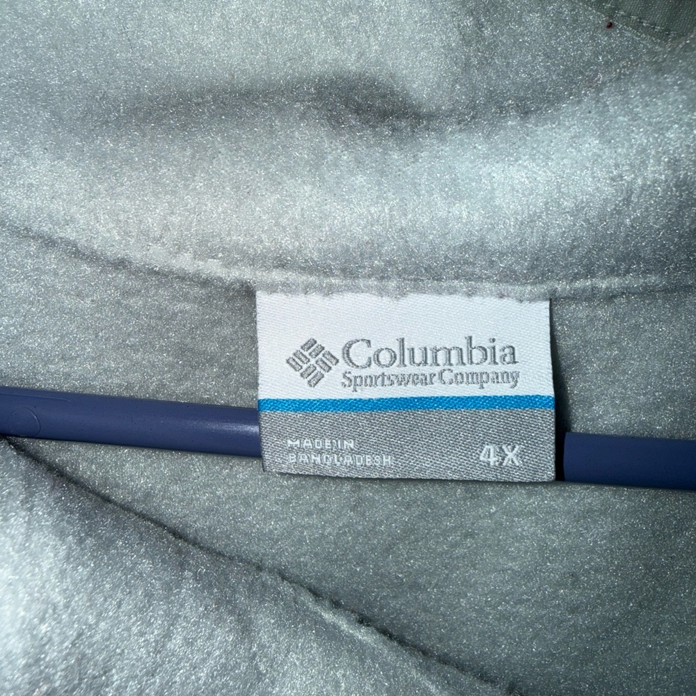 Columbia Gray and Off Blue Fleece Jacket
